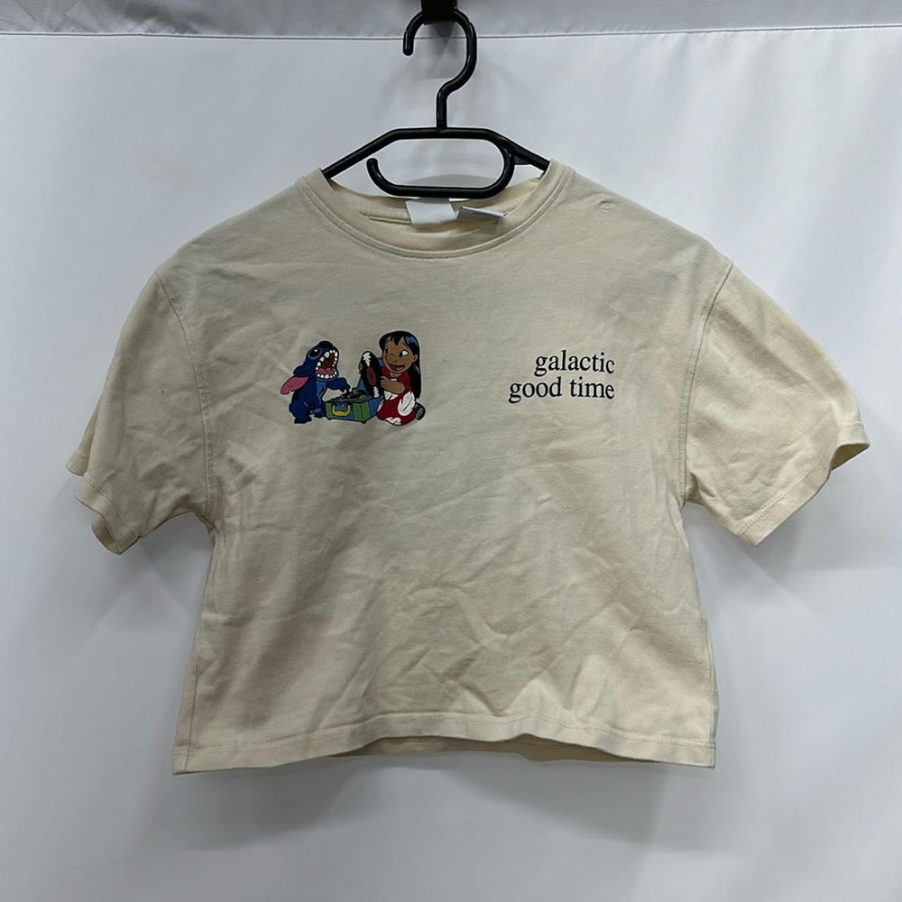 Disney Cream "Galactic Good Time" Lilo & Stitch Graphic Tee